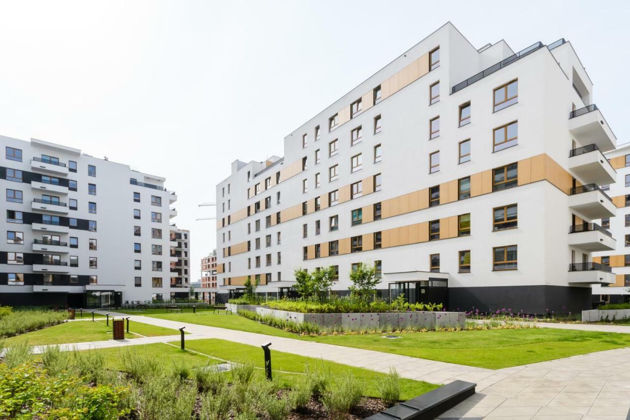 M&R Apartament Airport&Business Deluxe Cybernetyki 17 - Underground Garage - Free Wifi - Netflix - Air Conditioning - Self Check-In, Close By Chopin Airport Warschau Buitenkant foto